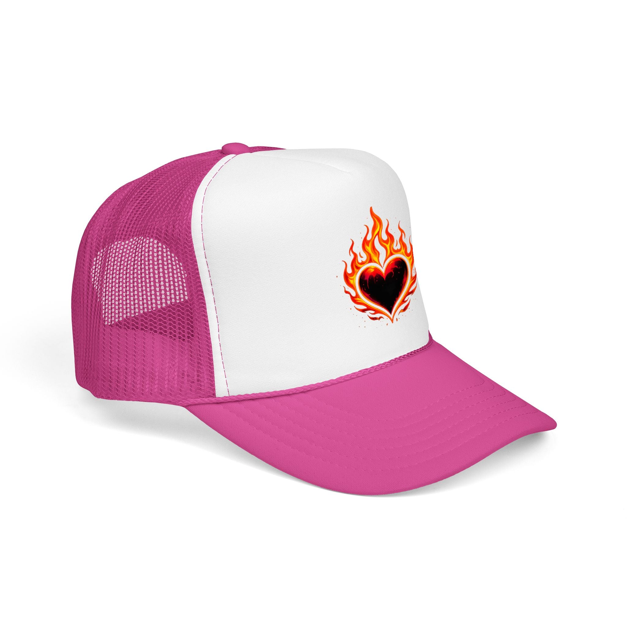 🔥Wear The Vibe™ Flame Heart Trucker Hat ❤️‍🔥