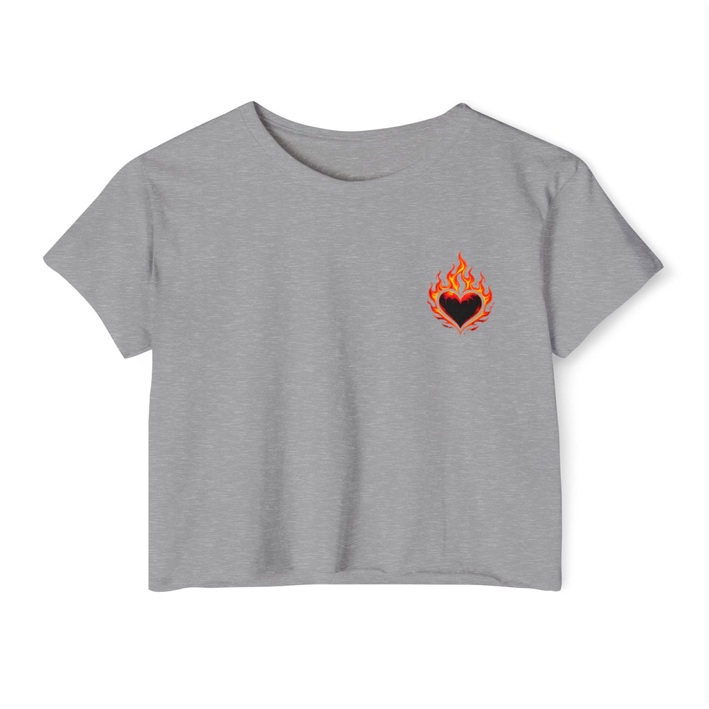 🔥Wear The Vibe™ Flame Heart Crop Top ❤️‍🔥
