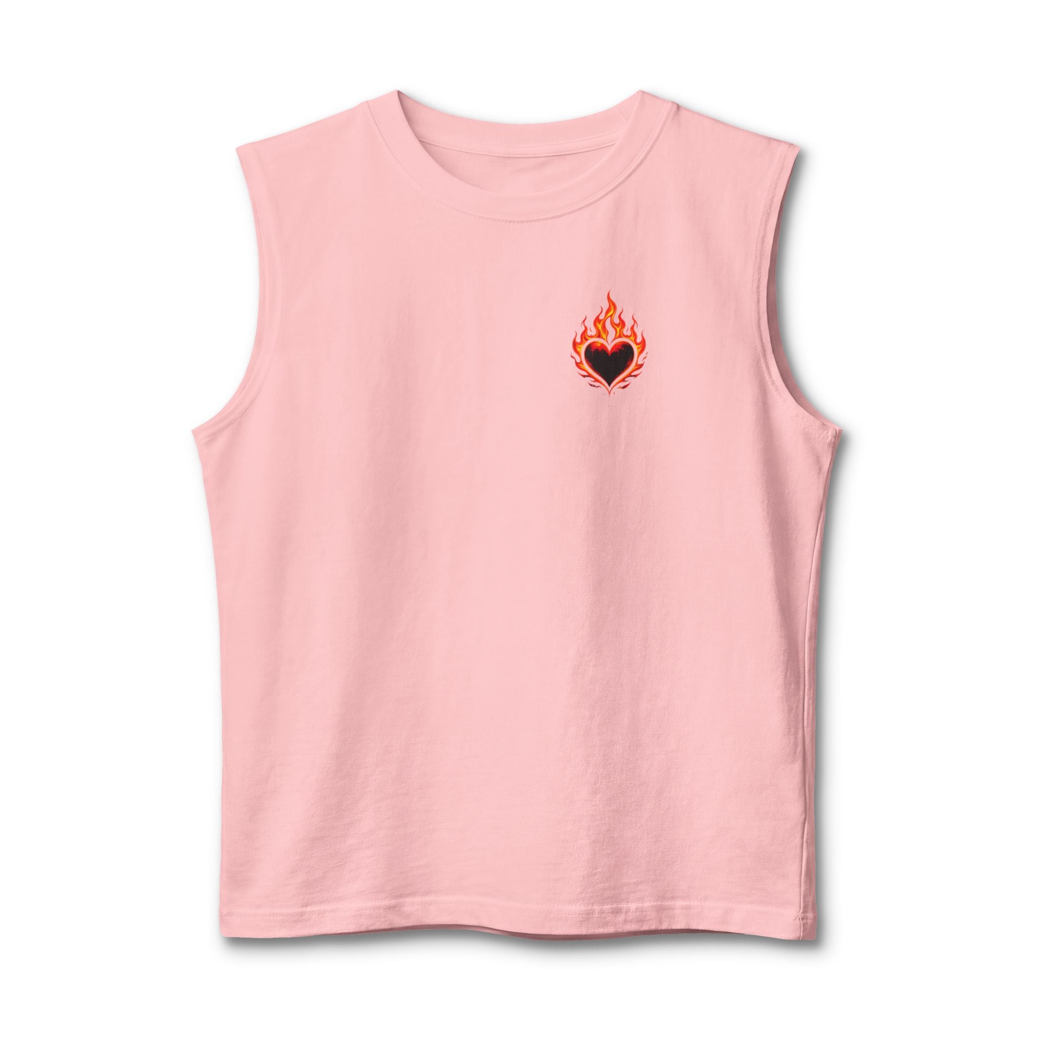 🔥Wear The Vibe™ Flame Heart Muscle Tank ❤️‍🔥