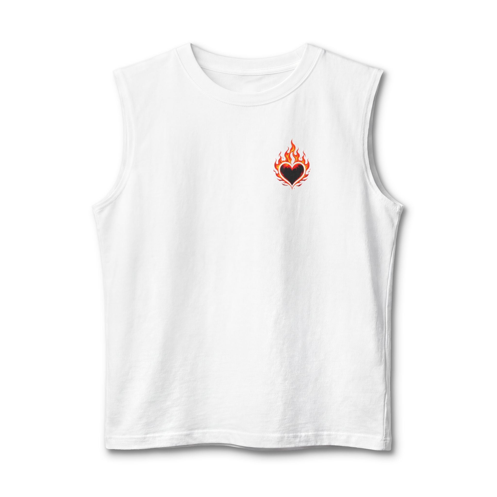 🔥Wear The Vibe™ Flame Heart Muscle Tank ❤️‍🔥