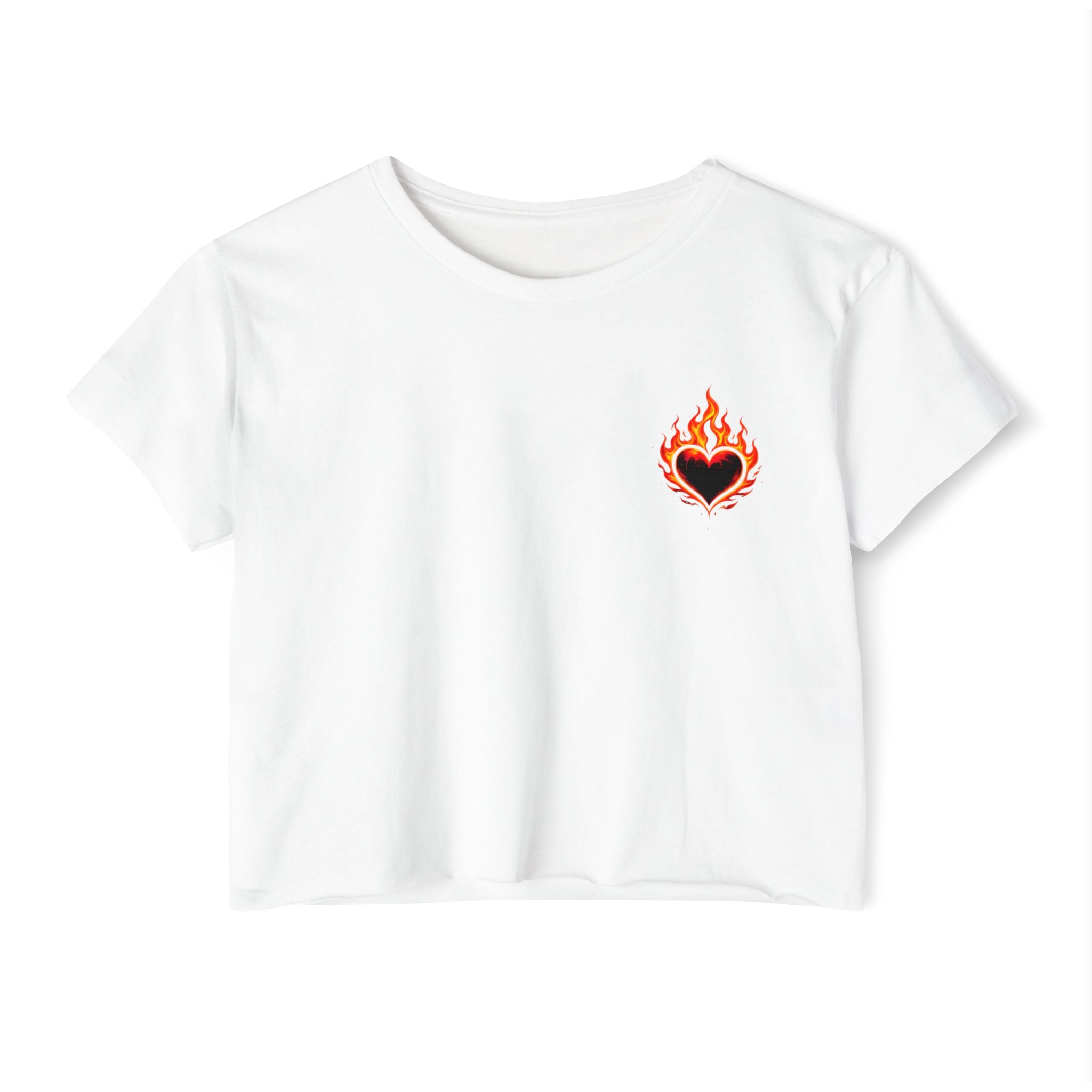 🔥Wear The Vibe™ Flame Heart Crop Top ❤️‍🔥