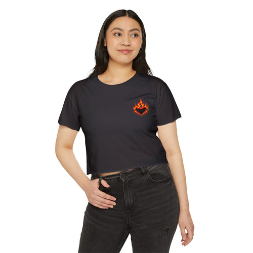 🔥Wear The Vibe™ Flame Heart Crop Top ❤️‍🔥