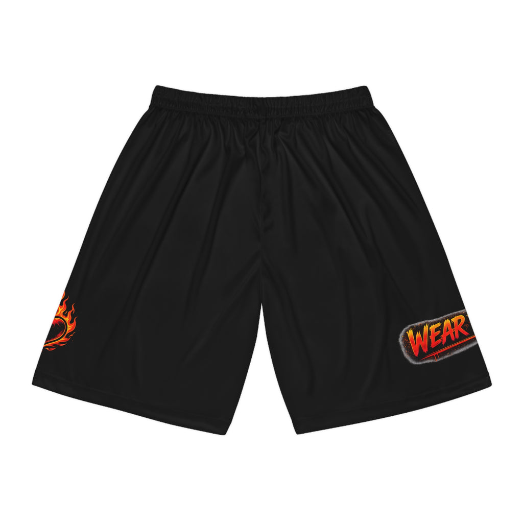 🔥Wear The Vibe™ Flame Heart Shorts ❤️‍🔥