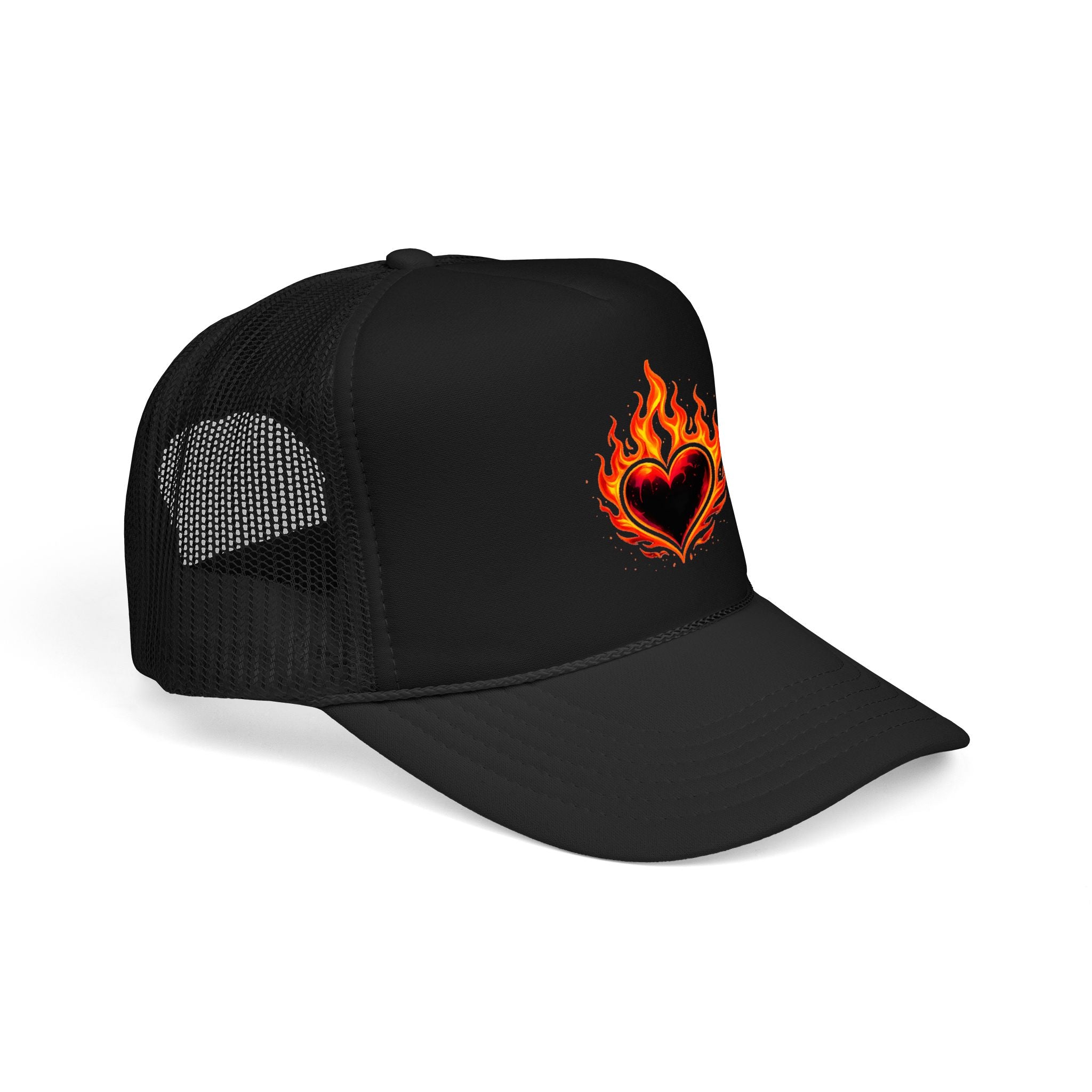 🔥Wear The Vibe™ Flame Heart Trucker Hat ❤️‍🔥