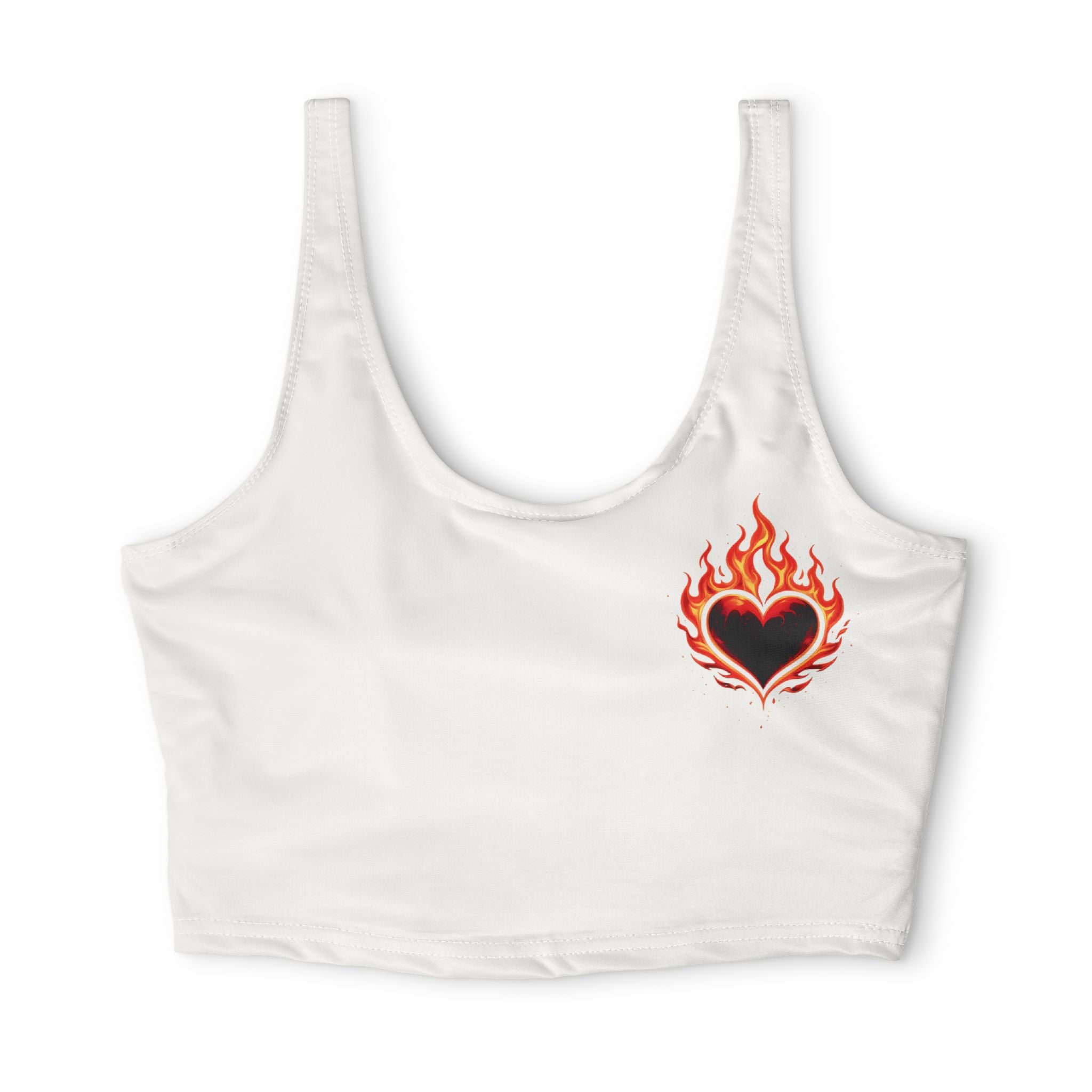 🔥 Wear The Vibe™ Flame Heart Sports Bra ❤️‍🔥