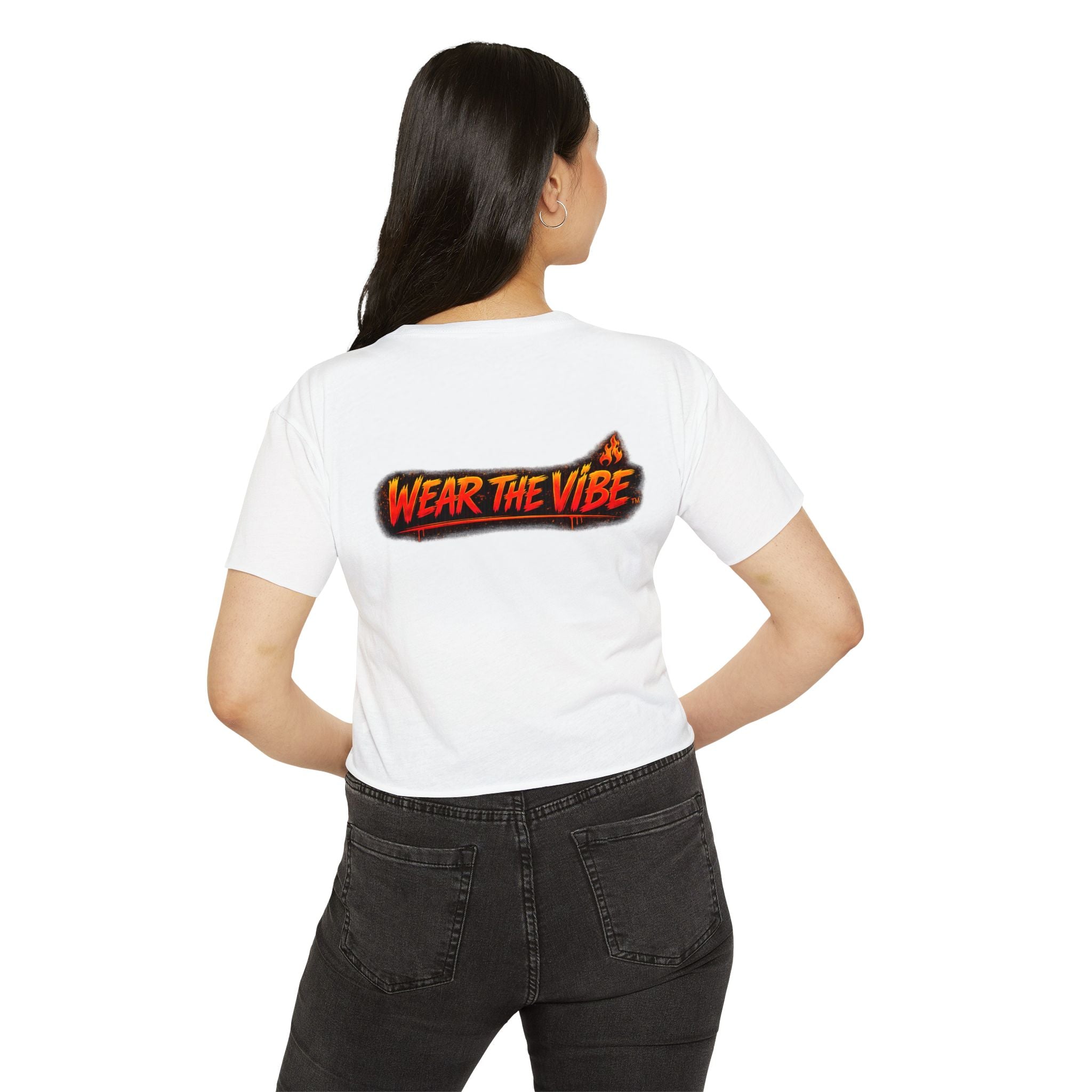 🔥Wear The Vibe™ Flame Heart Crop Top ❤️‍🔥
