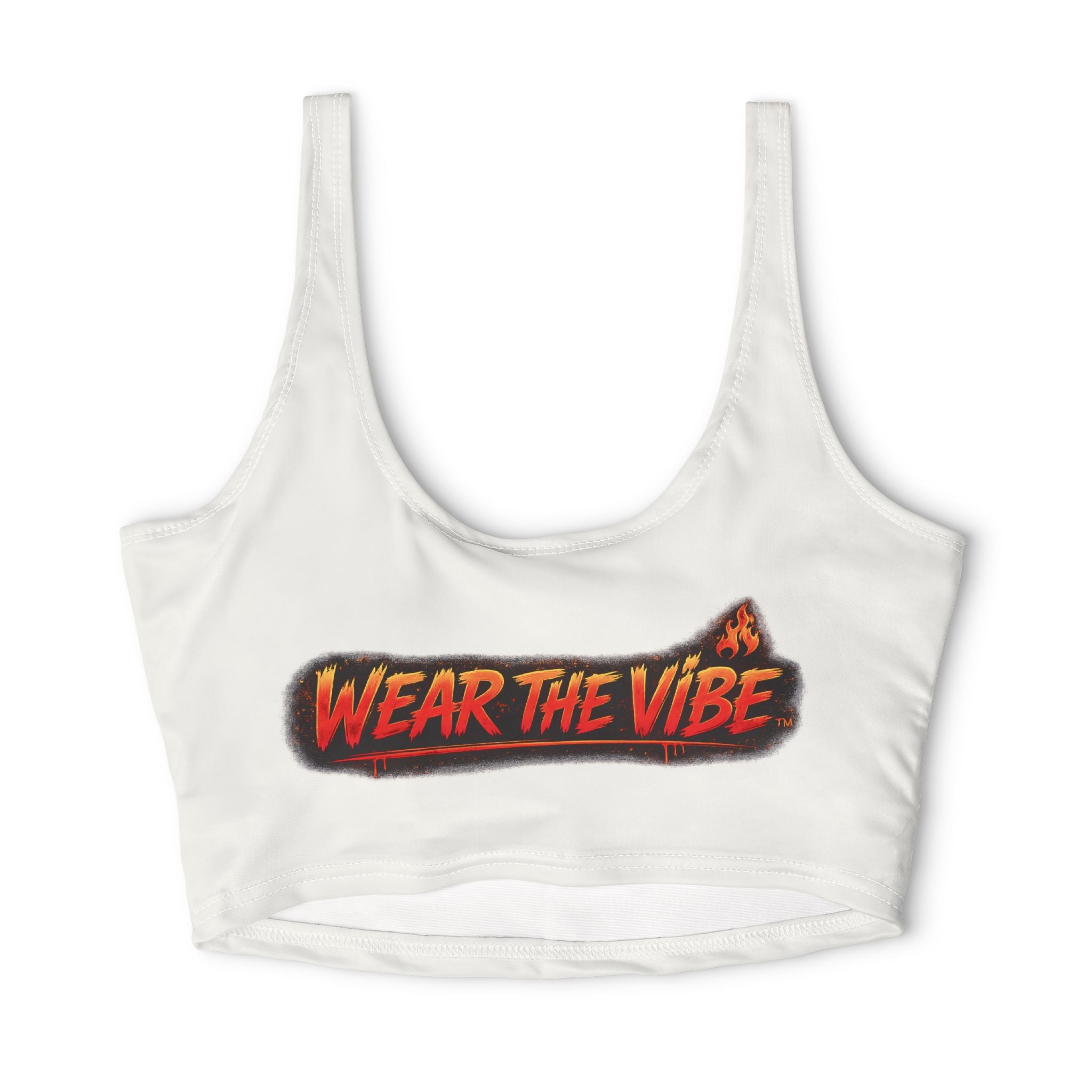 🔥 Wear The Vibe™ Flame Heart Sports Bra ❤️‍🔥
